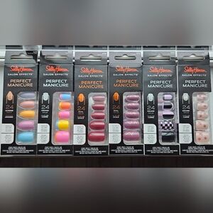 Sally Hansen Salon Effects Perfect Manicure Nails With Glue 6 Pack